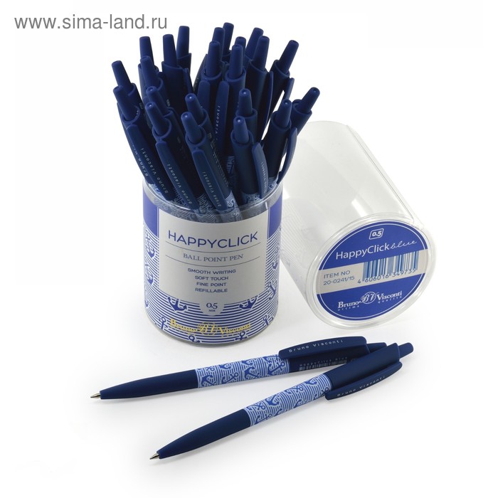 Ручка шариковая автоматическая HappyClick «Морская», узел 0.5 мм, синие чернила, матовый корпус Silk Touch
Ручка шариковая автоматическая HappyClick «Морская», узел 0.5 мм, синие чернила, матовый корпус Silk Touch