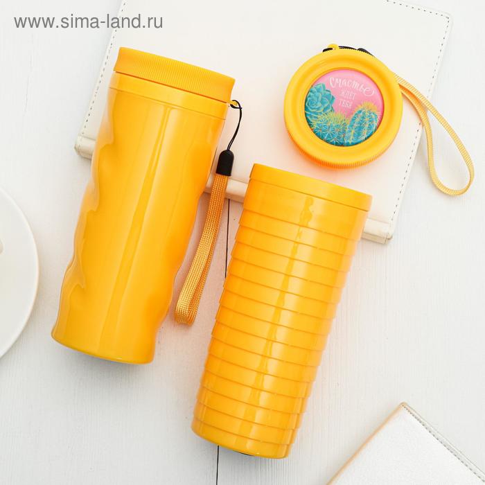 Термостакан "Счастье ждет тебя", 350 мл, сохраняет тепло 2 ч 
Термостакан "Счастье ждет тебя", 350 мл, сохраняет тепло 2 ч