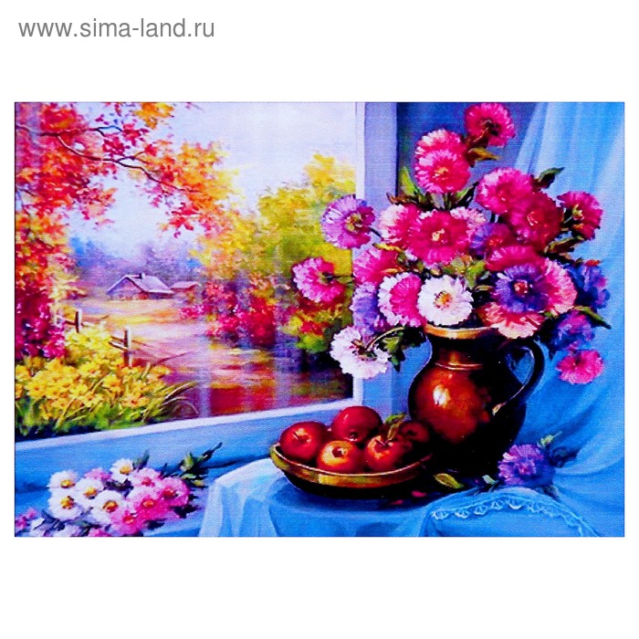 Алмазная мозаика «У окна» 40 × 30 см, 38 цвета
Алмазная мозаика «У окна» 40 × 30 см, 38 цвета