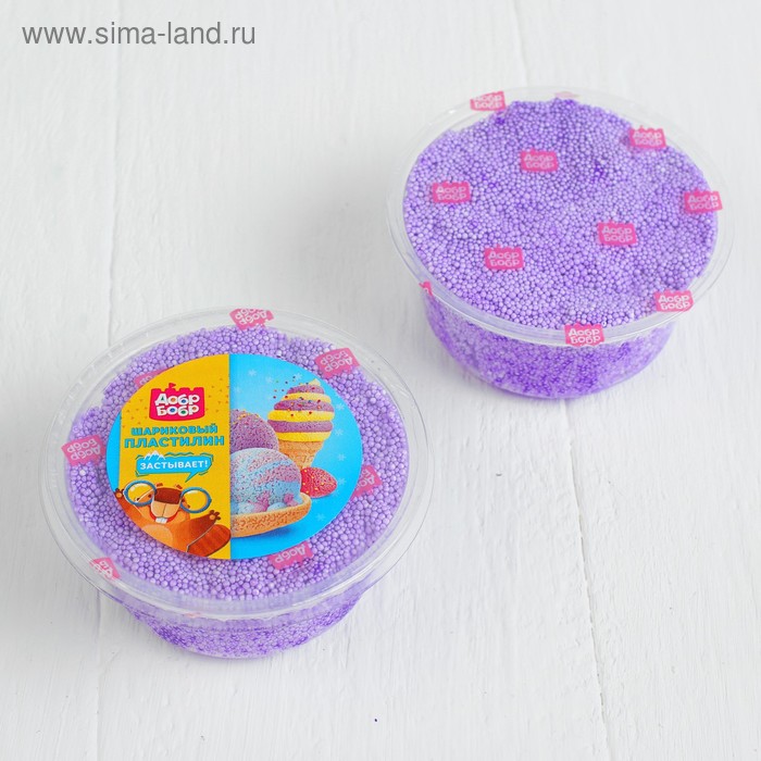 Шариковый пластилин застывающий 80 мл, фиолетовый
Шариковый пластилин застывающий 80 мл, фиолетовый