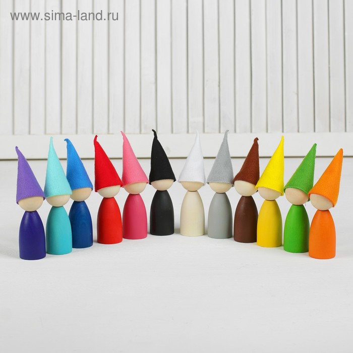 Сортер «Разноцветные гномики» 12 шт., в колпаках
Сортер «Разноцветные гномики» 12 шт., в колпаках