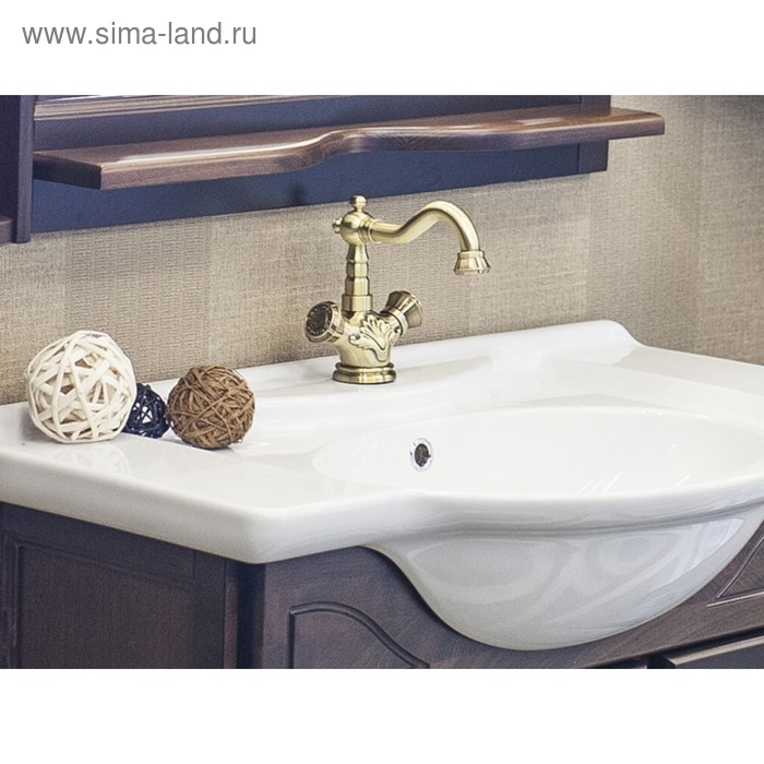 фото Смеситель для раковины bronze de luxe 10218, двухвентильный, латунь