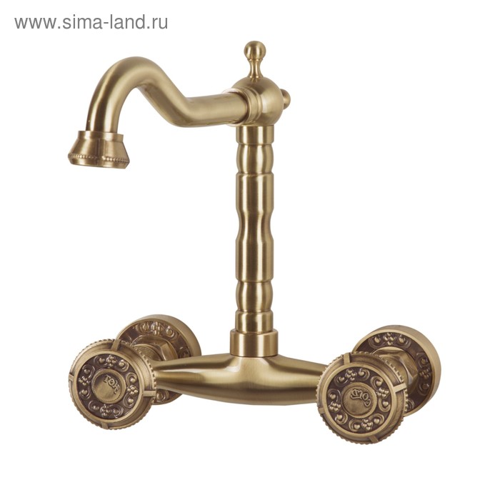 Смеситель для раковины Bronze de Luxe 10117, двухвентильный, настенный, латунь
Смеситель для раковины Bronze de Luxe 10117, двухвентильный, настенный, латунь