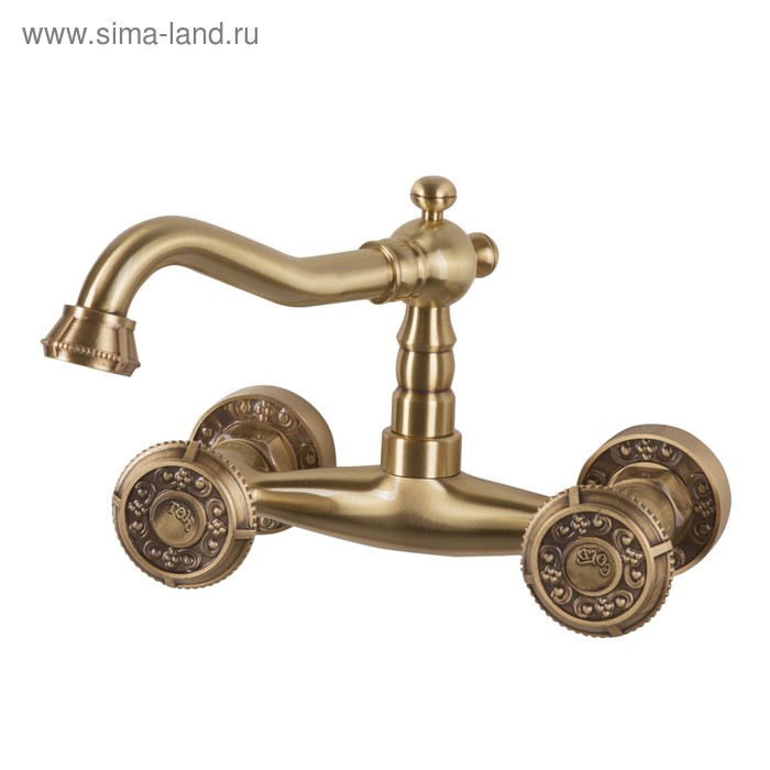 Смеситель для раковины Bronze de Luxe 10116, двухвентильный, настенный, латунь
Смеситель для раковины Bronze de Luxe 10116, двухвентильный, настенный, латунь