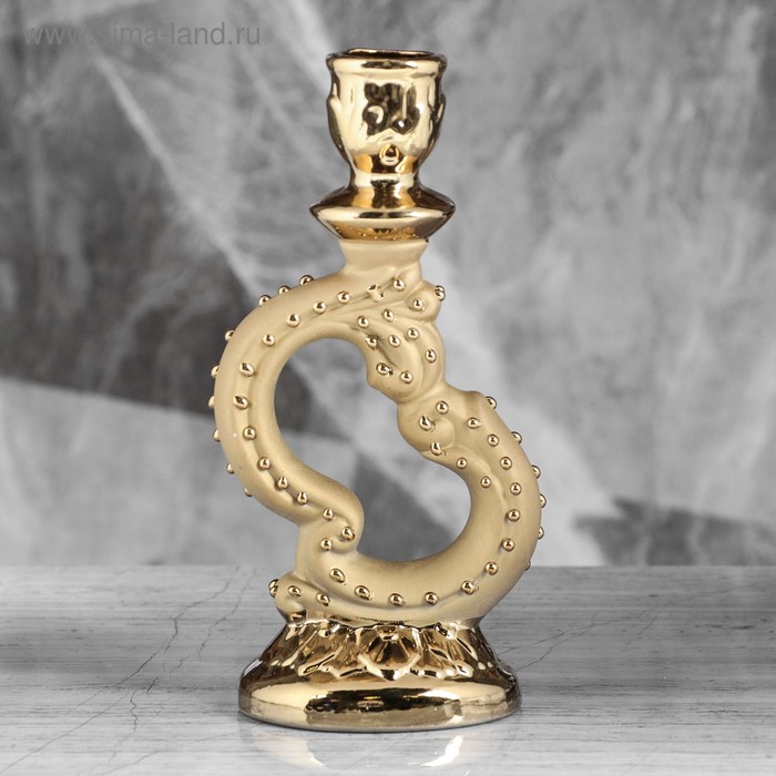 Подсвечник "Лира", золотистый, 21 см
Подсвечник "Лира", золотистый, 21 см