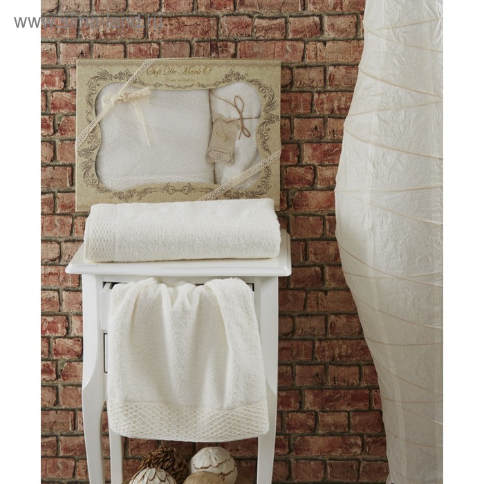 Комплект махровых полотенец Missi, 50 × 90 см - 1 шт, 70 × 140 см - 1 шт, светло-кремовый
Комплект махровых полотенец Missi, 50 × 90 см - 1 шт, 70 × 140 см - 1 шт, светло-кремовый