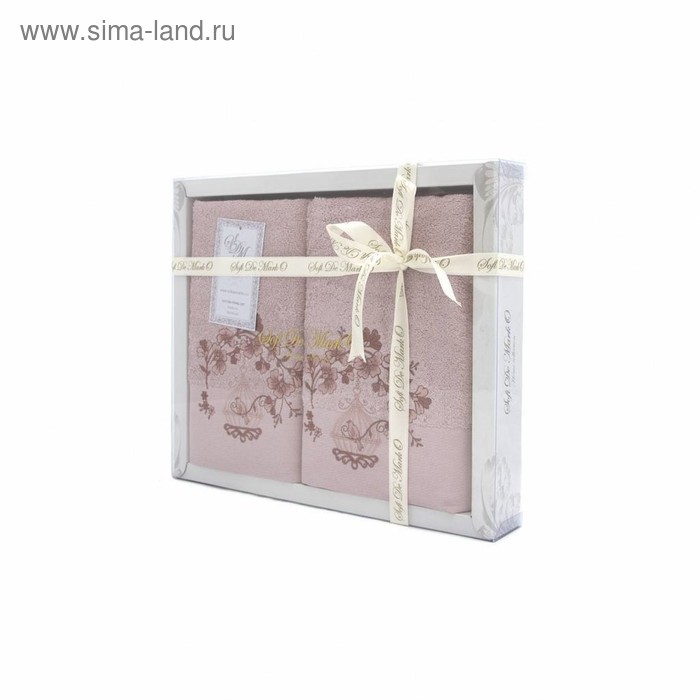 Комплект махровых полотенец Flori, 50 × 90 см - 1 шт, 70 × 140 см - 1 шт, грязно-розовый 
Комплект махровых полотенец Flori, 50 × 90 см - 1 шт, 70 × 140 см - 1 шт, грязно-розовый