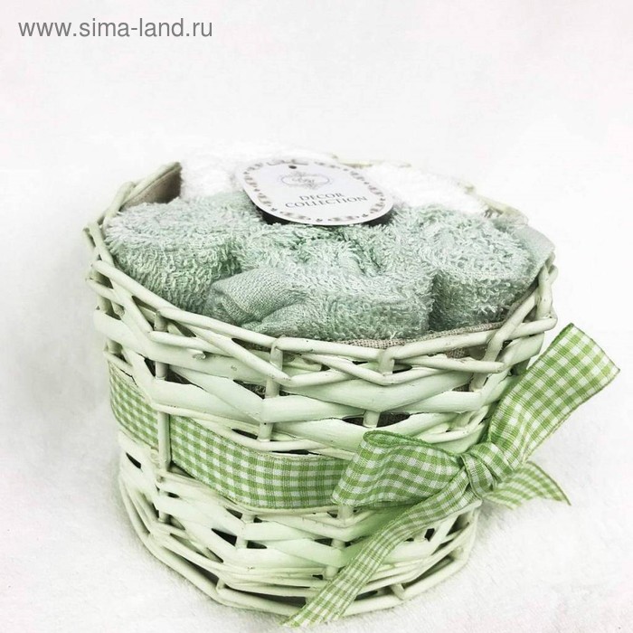 Комплект махровых полотенец «Риола», размер 30 × 30 см - 5 шт, бирюза 
Комплект махровых полотенец «Риола», размер 30 × 30 см - 5 шт, бирюза