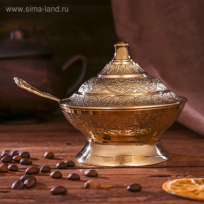 Сахарница латунь "Классика" 10х10х10,5 см
Сахарница латунь "Классика" 10х10х10,5 см