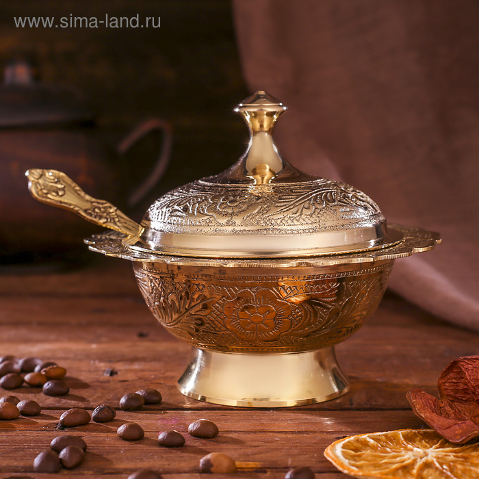 Сахарница латунь "Высокие узоры" 13х13х12,5 см
Сахарница латунь "Высокие узоры" 13х13х12,5 см