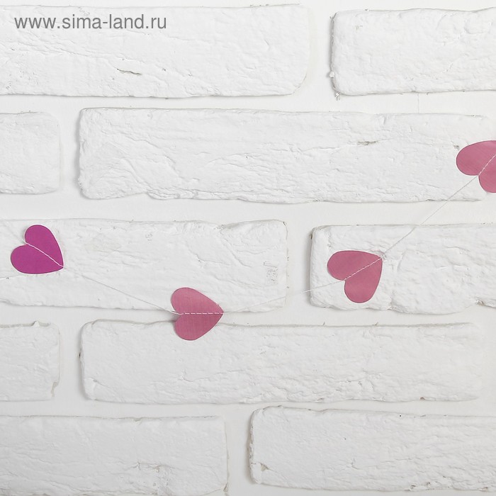 Гирлянда «Сердечки», 200 см, цвет розовый
Гирлянда «Сердечки», 200 см, цвет розовый