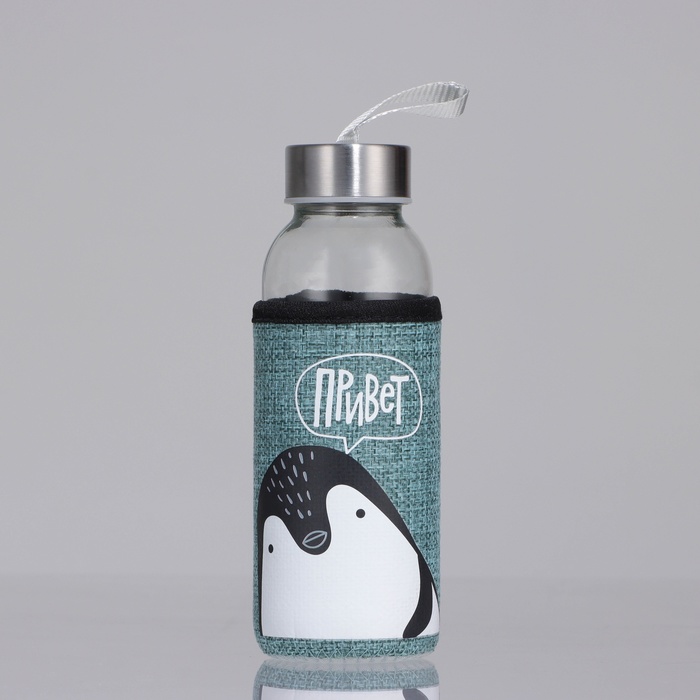 фото Бутылка для воды в чехле «привет», 350 мл svoboda voli