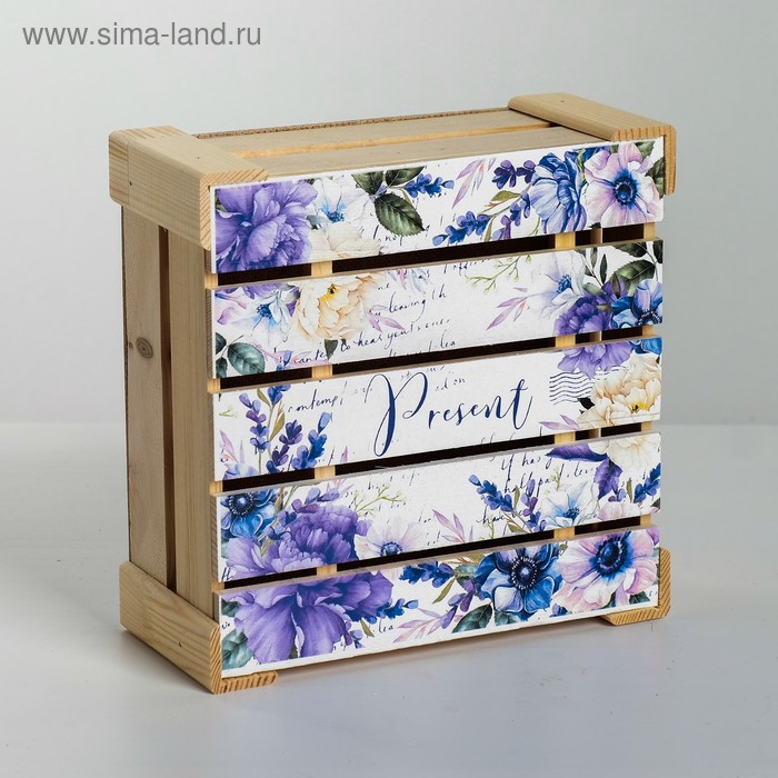 Коробка деревянная подарочная Present, 20 × 20 × 10 см
Коробка деревянная подарочная Present, 20 × 20 × 10 см