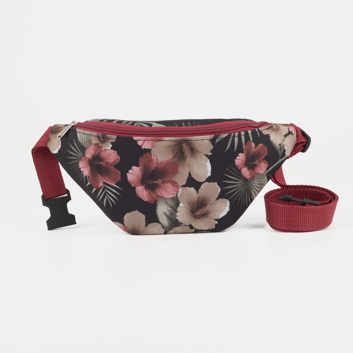 Сумка поясная, отдел на молнии, регулируемый ремень, цвет чёрный/бордовый
Сумка поясная, отдел на молнии, регулируемый ремень, цвет чёрный/бордовый
