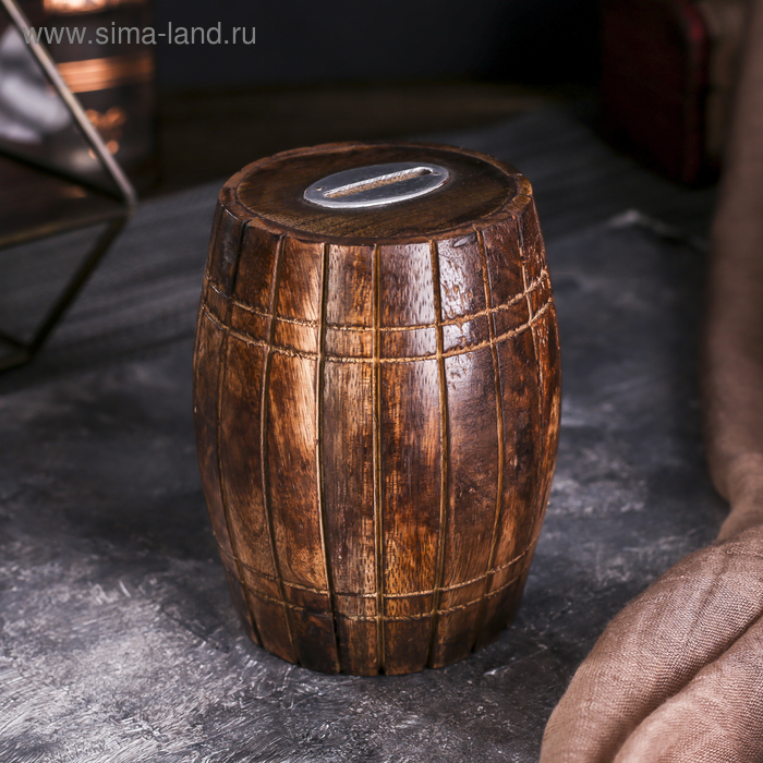 Копилка "Бочка" дерево 8х8х10 см
Копилка "Бочка" дерево 8х8х10 см