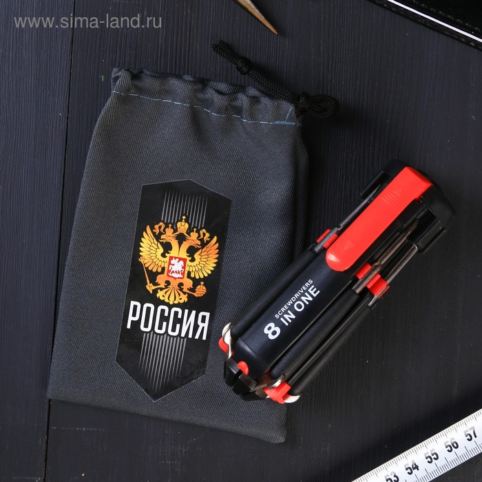 Фонарик-мультиинструмент "Россия", 8 предметов
Фонарик-мультиинструмент "Россия", 8 предметов