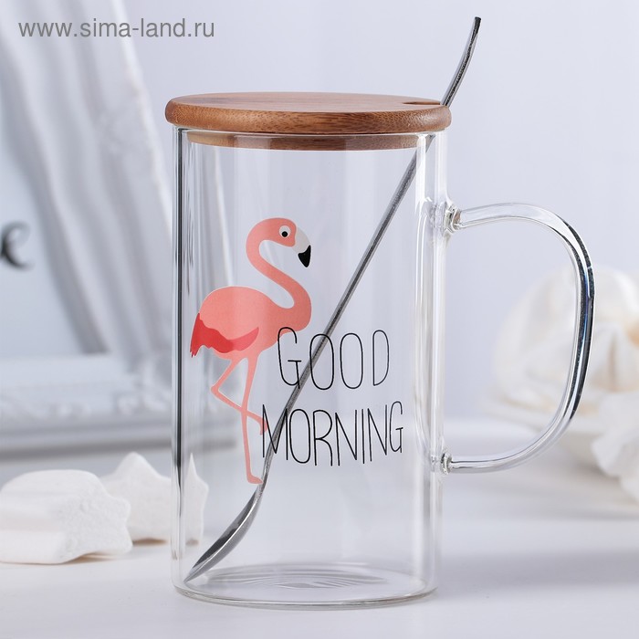 Кружка «Добро утро», 400 мл, с деревянной крышкой и ложкой, рисунок МИКС
Кружка «Добро утро», 400 мл, с деревянной крышкой и ложкой, рисунок МИКС