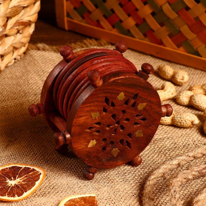 Подставки под горячее "Штурвал" (набор 6 штук) 6х10,5х11,5 см
Подставки под горячее "Штурвал" (набор 6 штук) 6х10,5х11,5 см