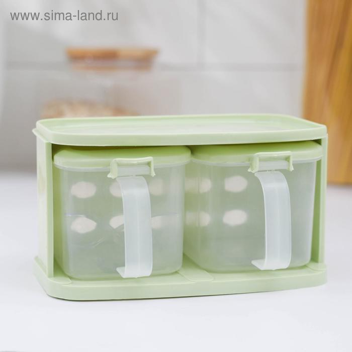 Набор банок для сыпучих продуктов, 16,5×10 см, 2 шт, с ложками, на подставке, цвет МИКС
Набор банок для сыпучих продуктов, 16,5×10 см, 2 шт, с ложками, на подставке, цвет МИКС