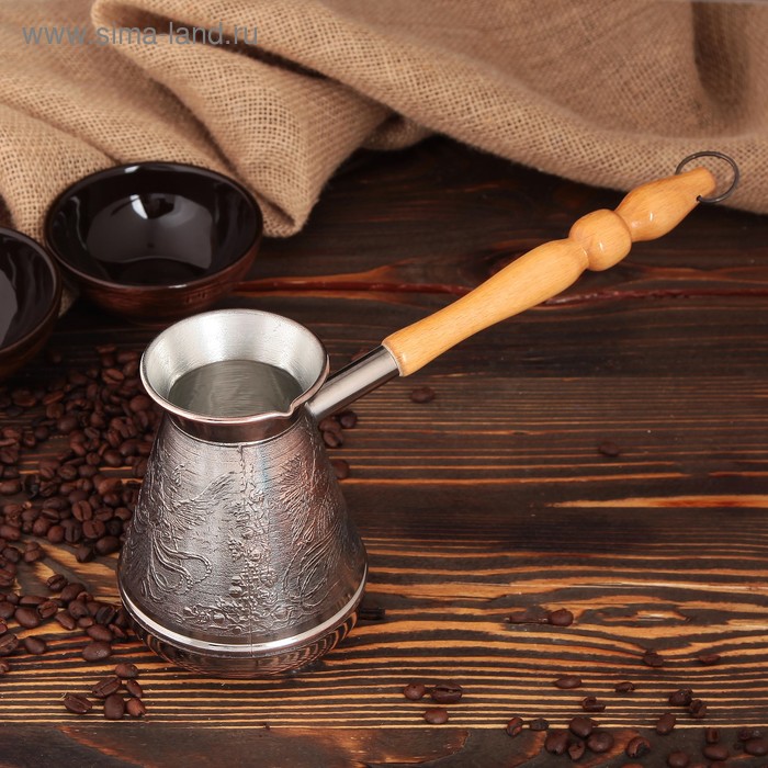 Турка для кофе медная «Жар-птица», 0,6 л
Турка для кофе медная «Жар-птица», 0,6 л