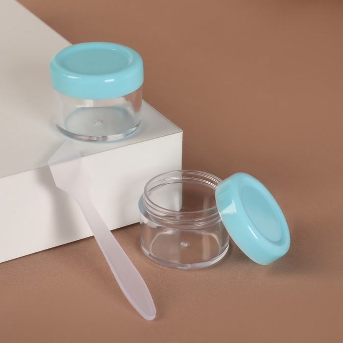 Набор баночек для хранения, 3 предмета: 2 баночки 15 мл, лопатка, цвет МИКС
Набор баночек для хранения, 3 предмета: 2 баночки 15 мл, лопатка, цвет МИКС