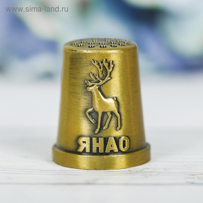 Напёрсток сувенирный «ЯНАО», латунь
Напёрсток сувенирный «ЯНАО», латунь