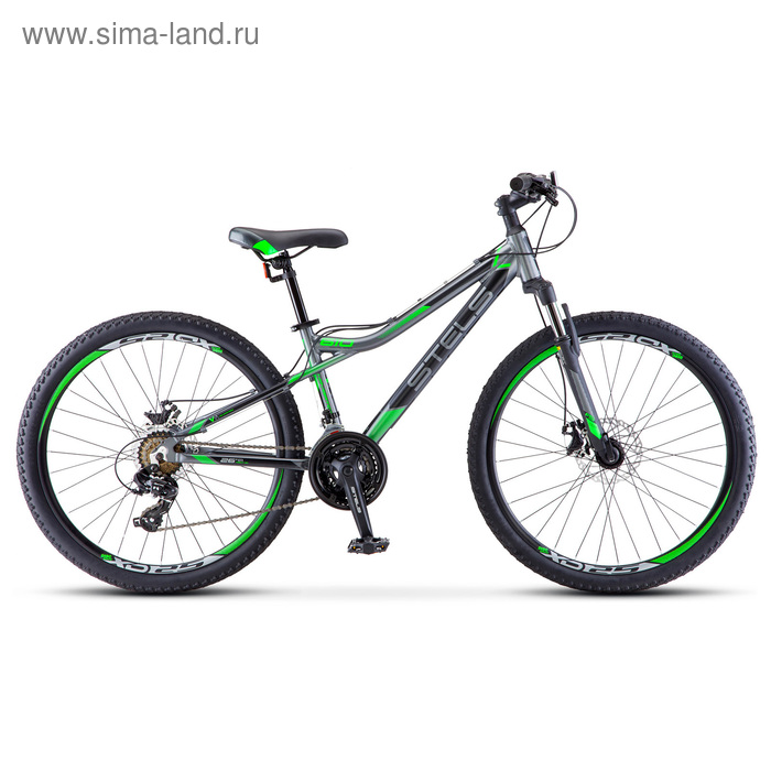 фото Велосипед 26" stels navigator-610 md, v040, цвет серый/зелёный, размер 14"