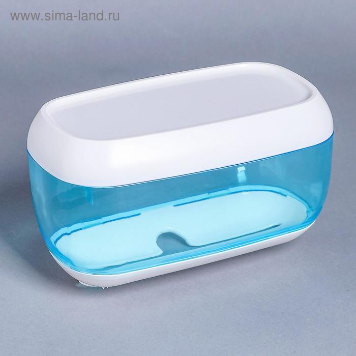 Диспенсер бумажных полотенец в листах, 23×13×14 см, пластик, цвет голубой
Диспенсер бумажных полотенец в листах, 23×13×14 см, пластик, цвет голубой