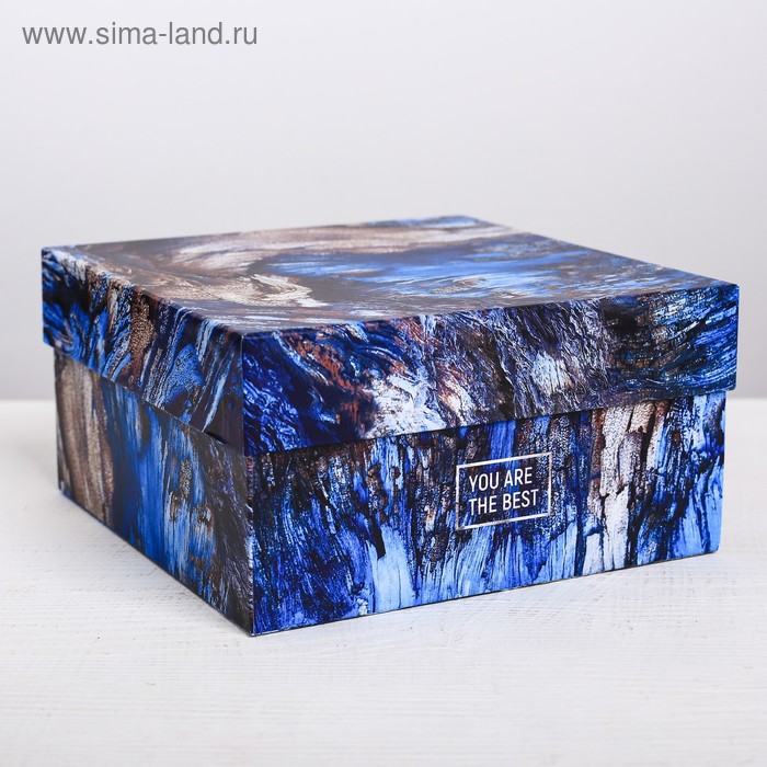Коробка подарочная квадратная «Кора», 18 × 18 × 9.5 см 
Коробка подарочная квадратная «Кора», 18 × 18 × 9.5 см
