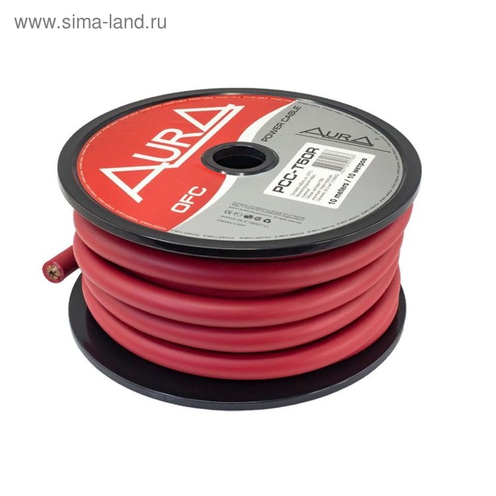Кабель силовой AURA PCC-T50R, 0 Ga, красный (10м бухта)
Кабель силовой AURA PCC-T50R, 0 Ga, красный (10м бухта)