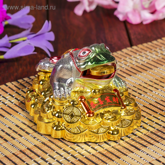 Маятник пластик от солнечной батареи "Денежная жаба на золоте" 7х11,5х9,5 см
Маятник пластик от солнечной батареи "Денежная жаба на золоте" 7х11,5х9,5 см