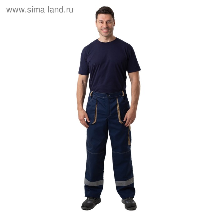 фото Брюки «терра» с соп синие, размер 60-62/170-176