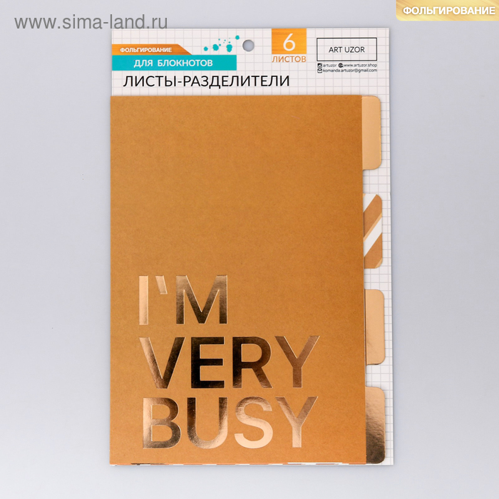 Набор картонных разделителей для планера «Крафт», 16 × 25, 6 листов
Набор картонных разделителей для планера «Крафт», 16 × 25, 6 листов