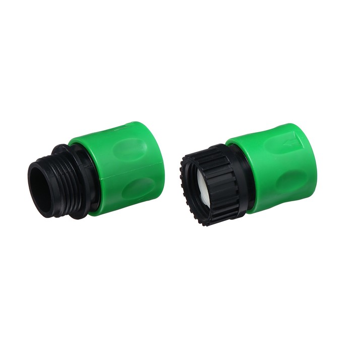 Набор для быстросъёмного подключения шлангов, 2 предмета: коннектор с внутренней резьбой 3/4" (19 мм), коннектор с наружной резьбой 3/4" (19 мм), плас
Набор для быстросъёмного подключения шлангов, 2 предмета: коннектор с внутренней резьбой 3/4" (19 мм), коннектор с наружной резьбой 3/4" (19 мм), плас