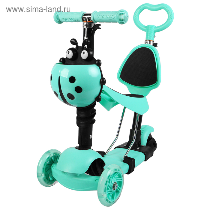 Самокат-каталка 5 в 1, колёса световые PU 120/80 мм
Самокат-каталка 5 в 1, колёса световые PU 120/80 мм