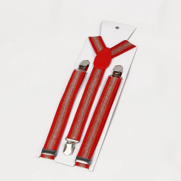 Подтяжки взрослые, ширина 2,5 см, цвет красный
Подтяжки взрослые, ширина 2,5 см, цвет красный