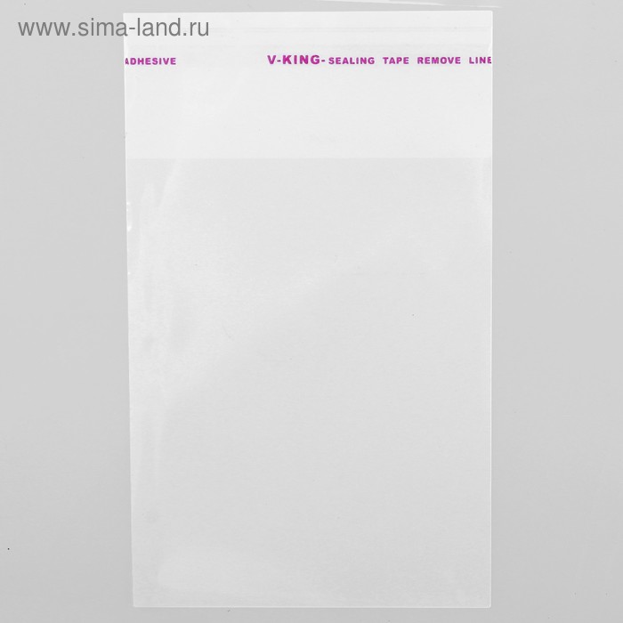 Пакет БОПП с клеевым клапаном 8 х 10/4 см, 25мкм 
Пакет БОПП с клеевым клапаном 8 х 10/4 см, 25мкм