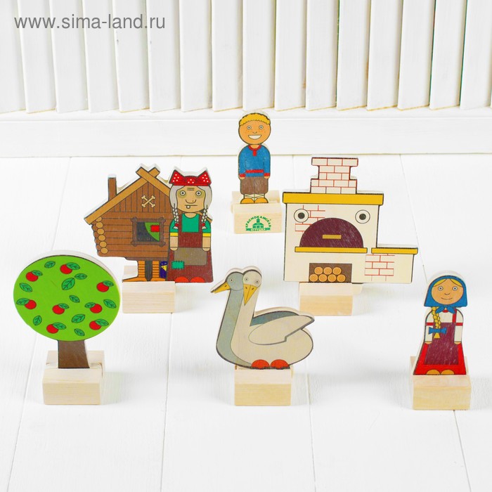 фото Набор персонажей сказки «гуси-лебеди» краснокамская игрушка