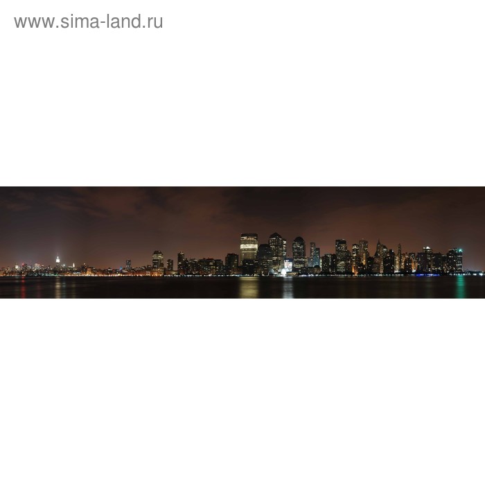 фото Кухонный фартук 2600х600 мм, закалённое стекло 4 мм, 6 отверстий под крепёж, цвет го0253