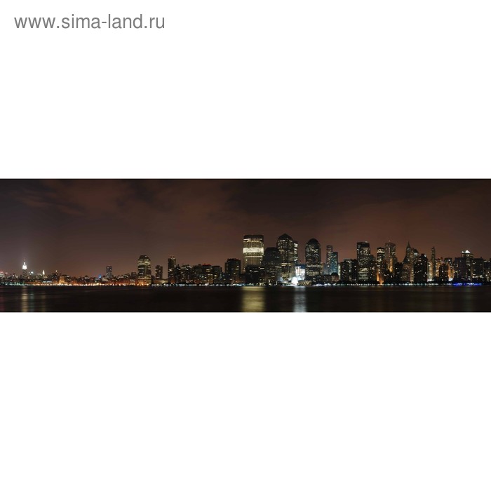 фото Кухонный фартук 2200х600 мм, закалённое стекло 4 мм, 6 отверстий под крепёж, цвет го0253