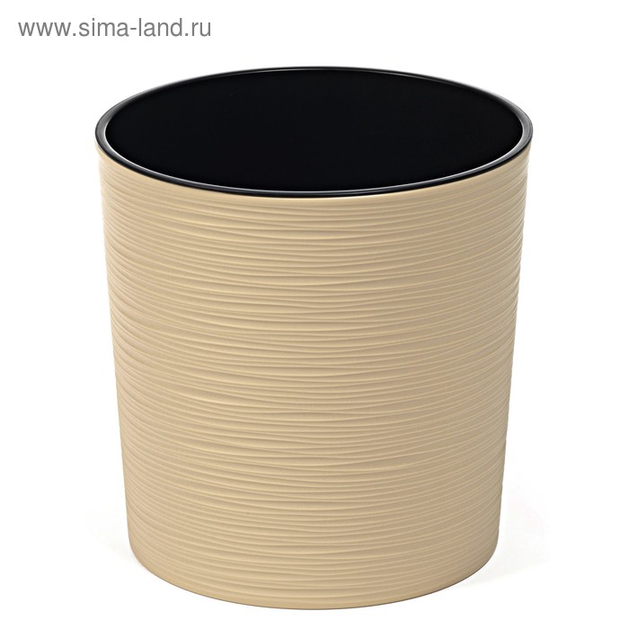 Пластиковый горшок с вкладкой «Мальва», цвет бежевый 
Пластиковый горшок с вкладкой «Мальва», цвет бежевый