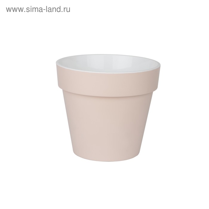 Пластиковый горшок с вкладкой «Протея», цвет пудра 
Пластиковый горшок с вкладкой «Протея», цвет пудра