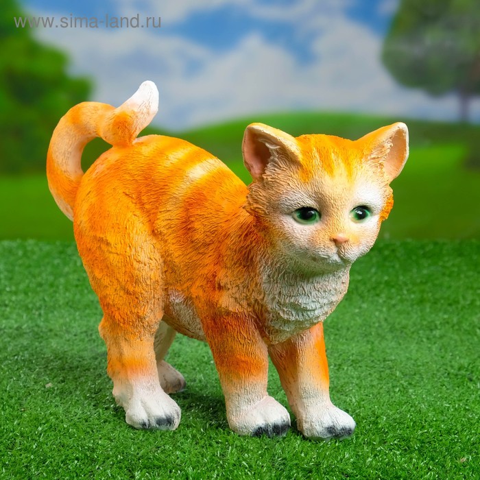 Садовая фигура "Кот Мурзик" 10х30х20см рыжий 
Садовая фигура "Кот Мурзик" 10х30х20см рыжий