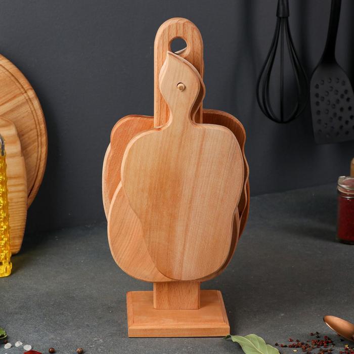 Набор разделочных досок "Фигурный", 4 шт, цельный массив бука
Набор разделочных досок "Фигурный", 4 шт, цельный массив бука