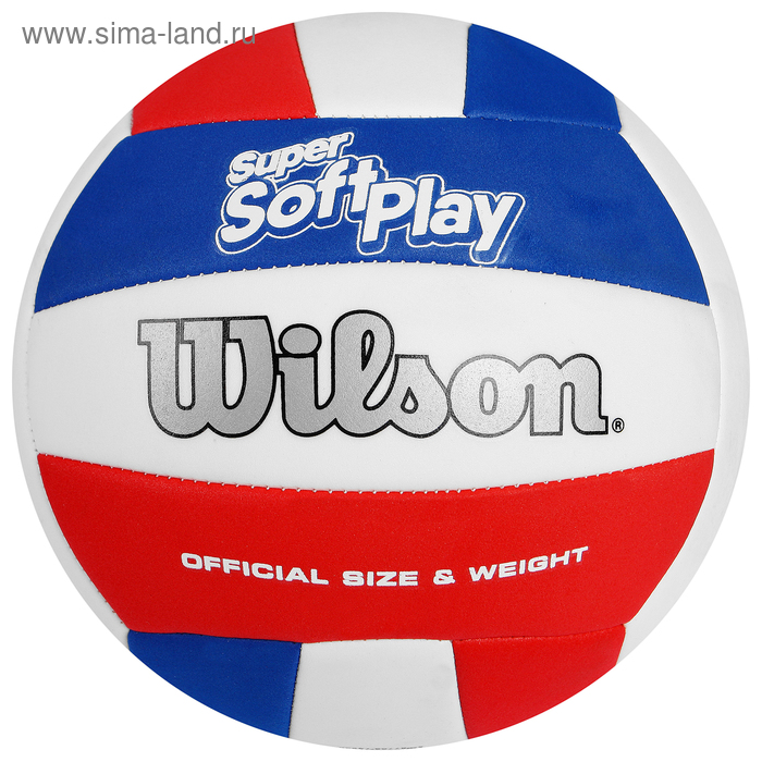 фото Мяч волейбольный wilson super soft play, wth90219xb, размер 5, pvc, машинная сшивка