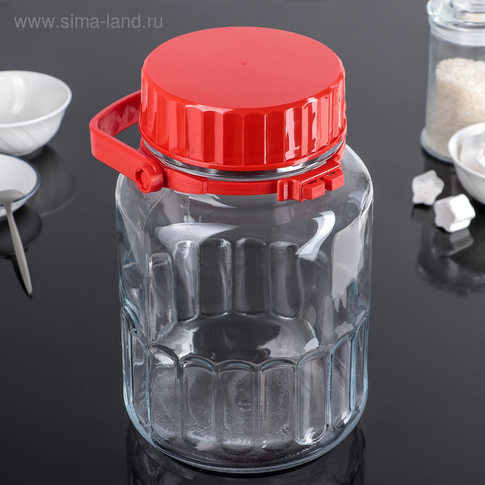 Банка с пластиковой крышкой 3 л "Харвест" 
Банка с пластиковой крышкой 3 л "Харвест"