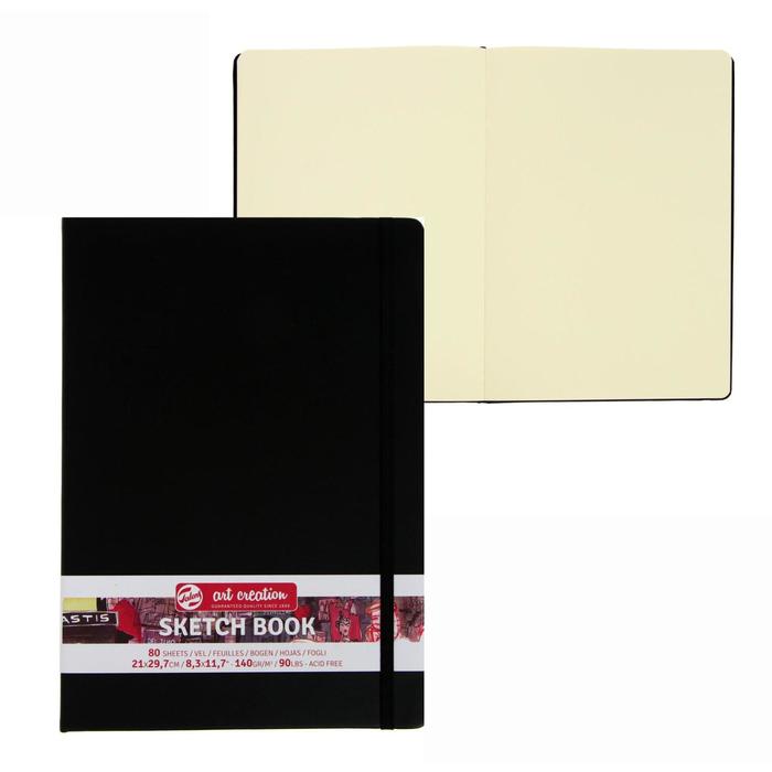 Блокнот для рисунков А4, 140 г/м², Royal Talens, 80 листов, твёрдая обложка, чёрный
Блокнот для рисунков А4, 140 г/м², Royal Talens, 80 листов, твёрдая обложка, чёрный