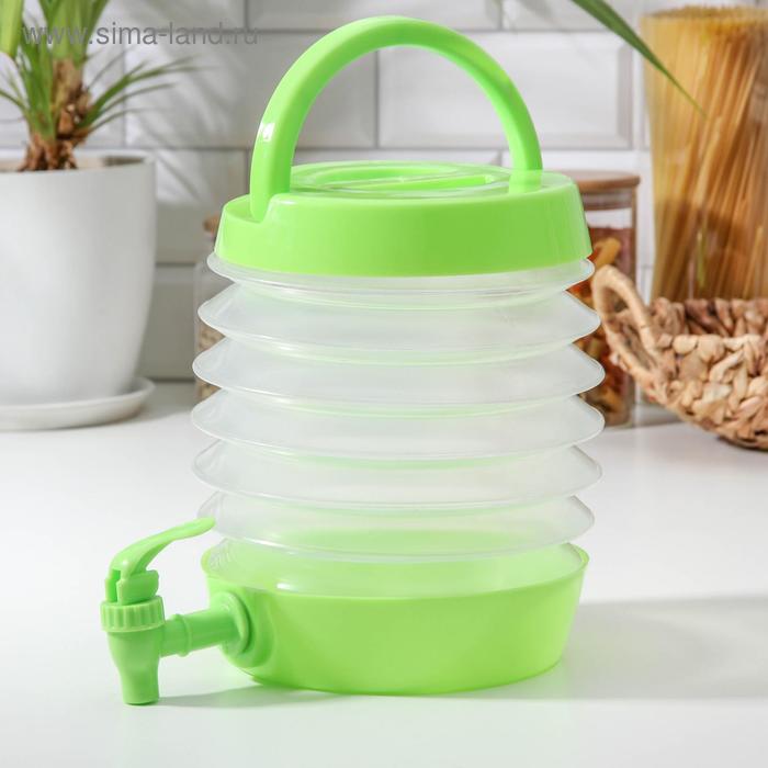 Диспенсер для напитков «Гармошка», 3,5 л, цвет МИКС
Диспенсер для напитков «Гармошка», 3,5 л, цвет МИКС