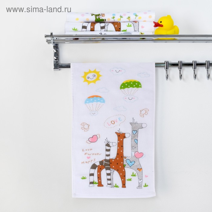 Полотенце двухстороннее Крошка Я "Жирафы" 25 х 50 см, 100% хлопок
Полотенце двухстороннее Крошка Я "Жирафы" 25 х 50 см, 100% хлопок