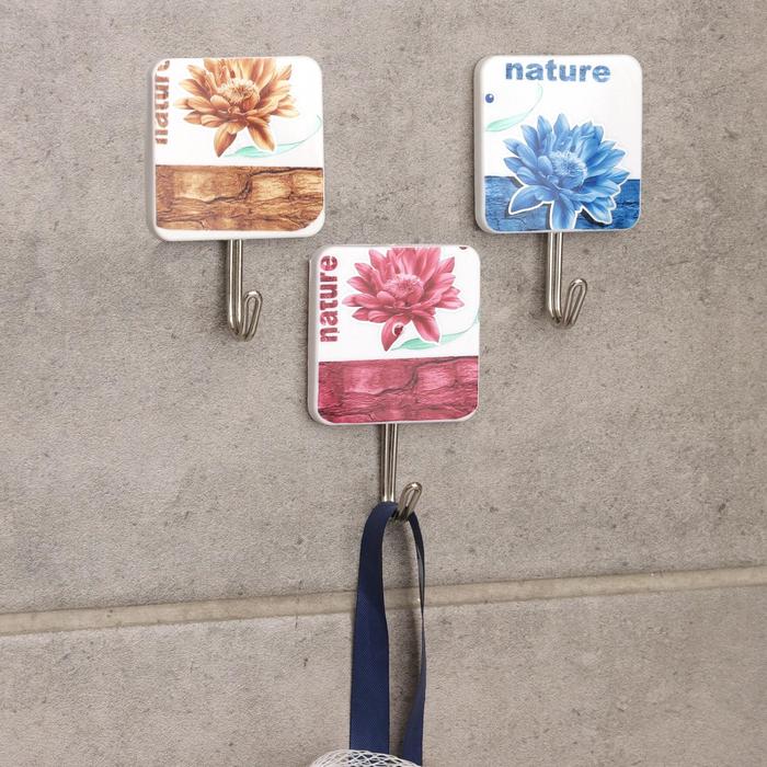 Набор крючков на липучке «Календула», 3 шт, цвет МИКС
Набор крючков на липучке «Календула», 3 шт, цвет МИКС